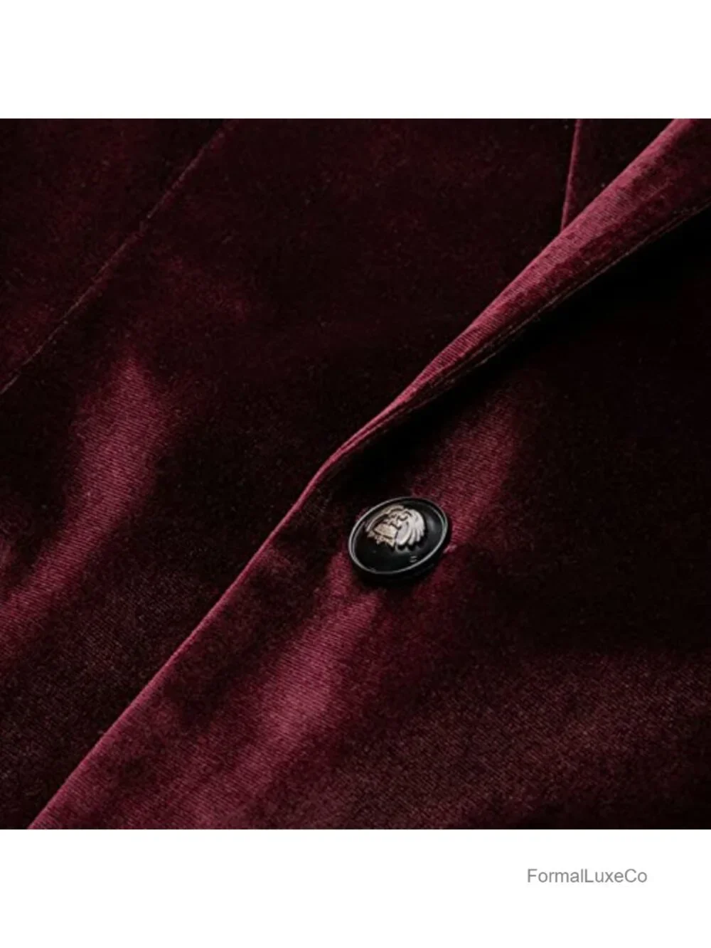 Men's Velvet Slim Fit Blazer One Button Suit Jacket Wedding Party
